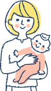 母子のイラスト